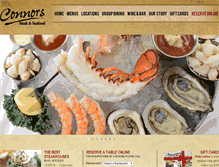 Tablet Screenshot of connorsrestaurant.com